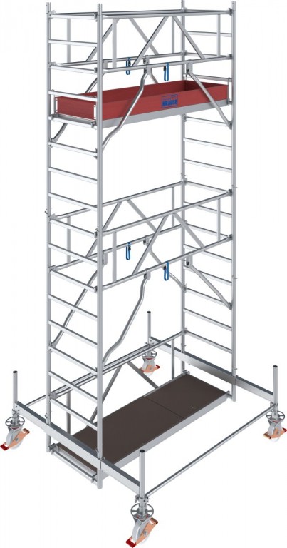 obrázek Hliníkové lešení pojízdné Stabilo 100 0,75x2,5m výška 5,5m KRAUSE