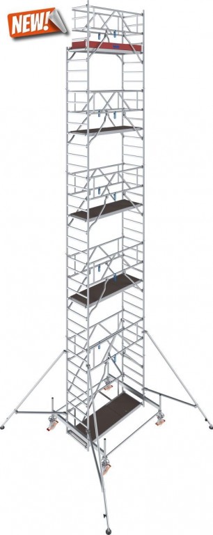 obrázek Hliníkové lešení pojízdné Stabilo 100 0,75x2,5m výška 11,5m KRAUSE