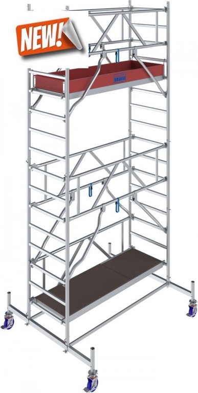 obrázek Pojízdné lešení hliníkové Stabilo 10 délka 2,5m výška 5,4m KRAUSE