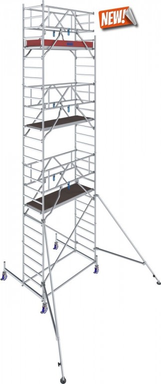 obrázek Pojízdné lešení hliníkové Stabilo 10 délka 2,5m výška 8,4m KRAUSE